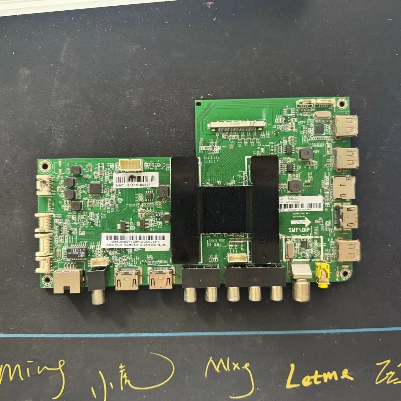 原装海尔LS55AL88G31主板 0091802118A 配屏 LSC550FN05现货实拍