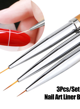 3Pcs Nail Art Brush Set Pen UV Gel Brushes Manicure Tools