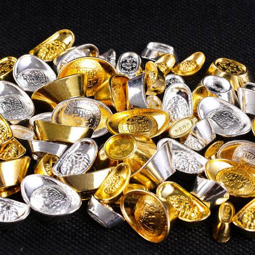 纯铜合金摆件元宝装饰办公室桌面