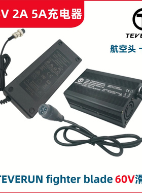 TEVERUN FIGHTER BLADE电动滑板车48V 2A 5A充电器刀锋快充配件