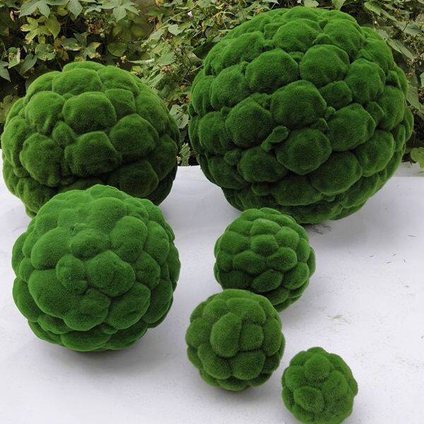 仿真植毛圆球植物球草苔藓球草球