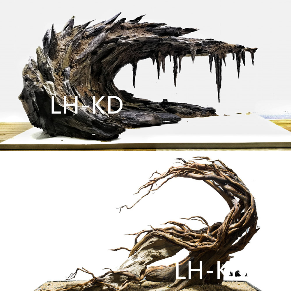 长条形沉木紫柚木南美雨林鱼草缸森林造景多枝骨架素材杜鹃根溪流