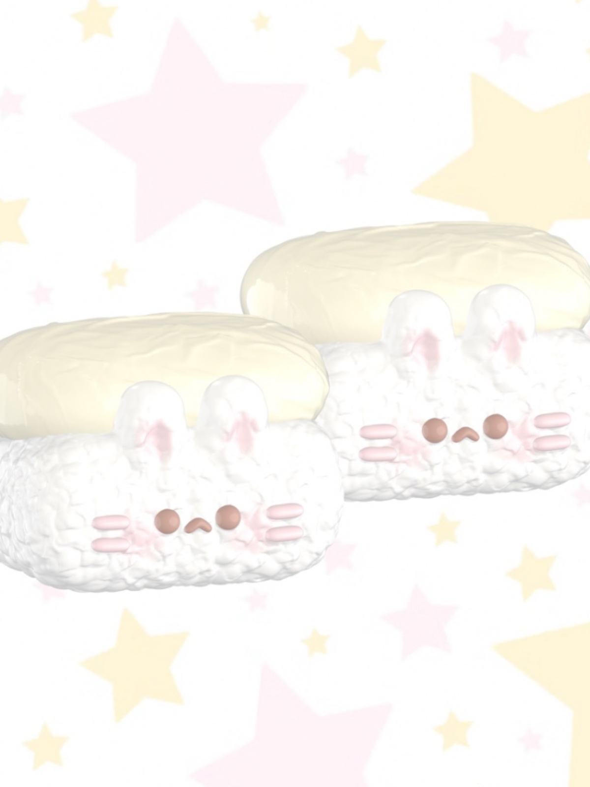 现货ninizishop兔兔蛋包饭捏捏乐硅胶diy模具香薰石膏滴胶