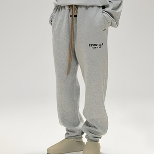 FOG GFKC美式潮牌ESSENTIALS秋冬季休闲男士款加绒运动卫裤长裤子