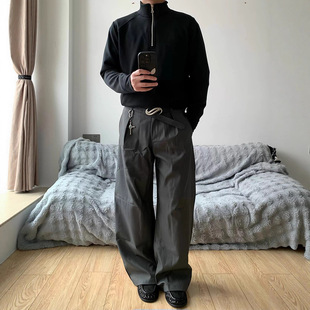 VIBE ACW高领半拉链打底衫男内搭舒适百搭短宽版型男生款长袖t恤