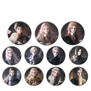 HP同人徽章吧唧赫敏卢娜马尔福魔法觉醒马口铁胸针谷子挂饰痛包