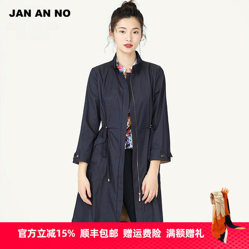 休闲简爱诺宽松外套女抽绳