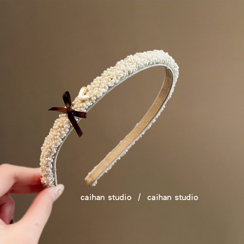 奶油卷卷~爱心蝴蝶结发夹