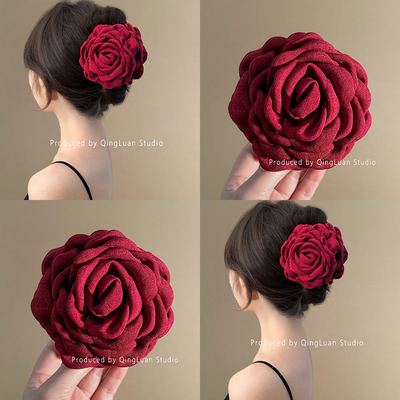 肆意温柔~法兰西玫瑰花朵抓夹