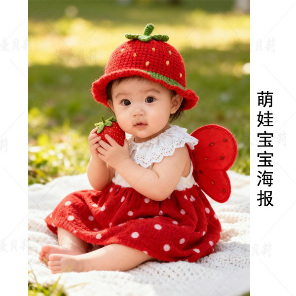 可爱宝宝海报照片娃娃画报孕妇胎教图片贴画婚房婴儿贴画年画萌娃