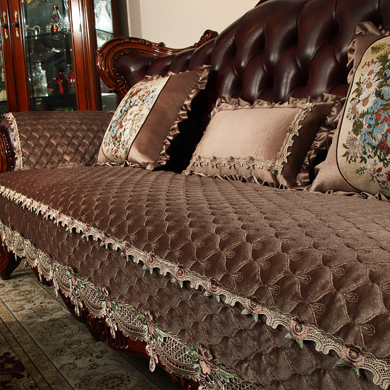 欧式沙发毛绒防滑四季通用