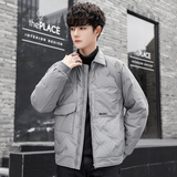 23年冬季翻领羽绒服男标80绒韩版百搭外套YR2172-P188，男装羽绒服，电商A209