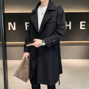 春秋季外套潮流时尚简约气质百搭长款宽松风衣FY2165-P165 控238，男装风衣，电商A209