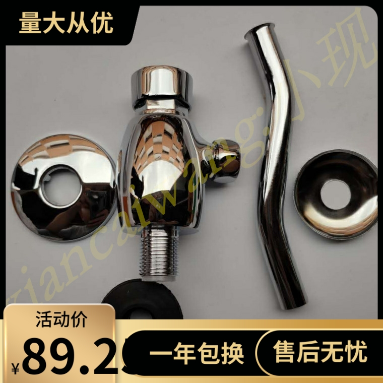 埃美柯AMICO 小便冲洗阀BC5 手按延时冲洗阀 全铜按键式冲水阀4分