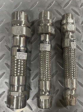 埃美柯668CS不锈钢空调波纹连接管带编制网螺纹丝扣连接DN15-50