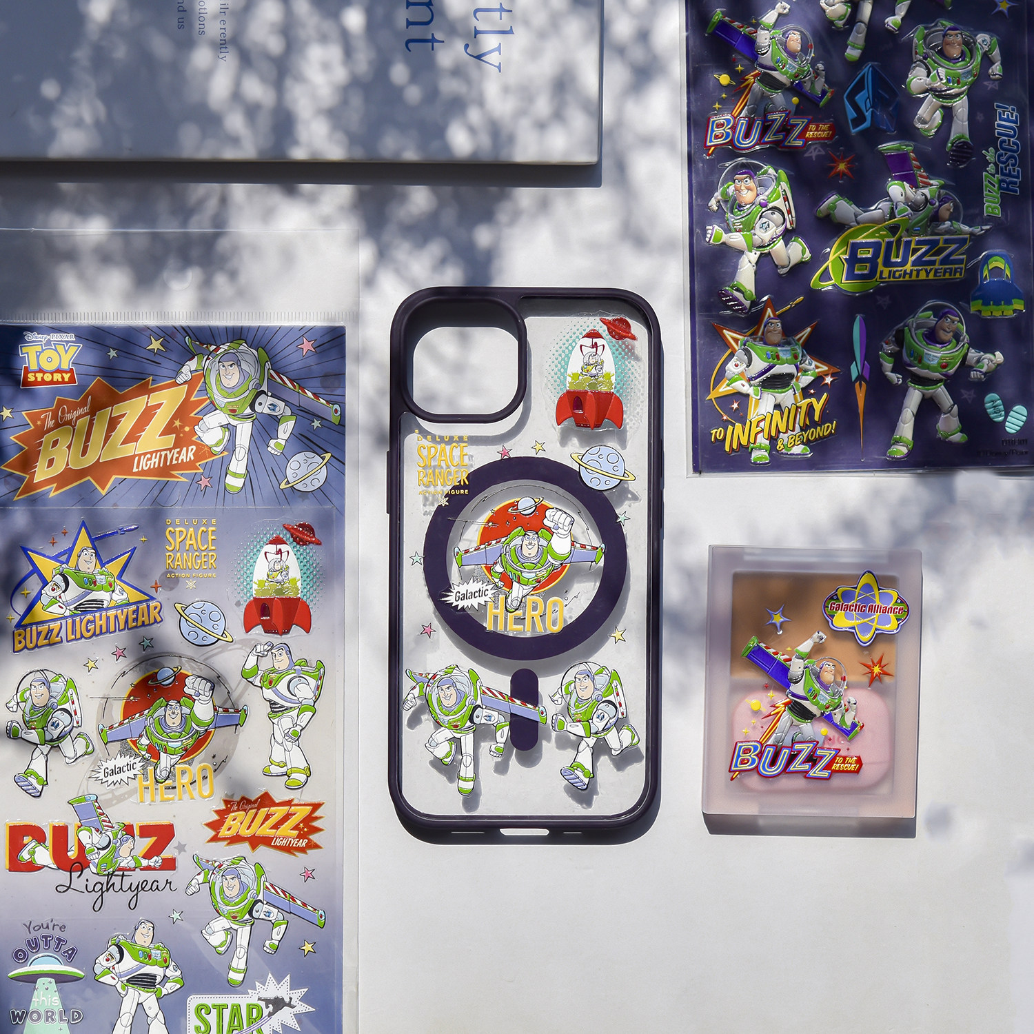 巴斯光年超人可爱卡通贴纸冰雪公主手机壳笔记本装饰儿童背胶贴纸