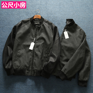 棒球夹克机车款 欧单大码 皮夹克高端水磨洗PU皮男式 男装 皮衣 秋冬季