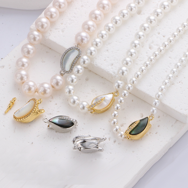 DIY配件插棒接头镀银项链扣