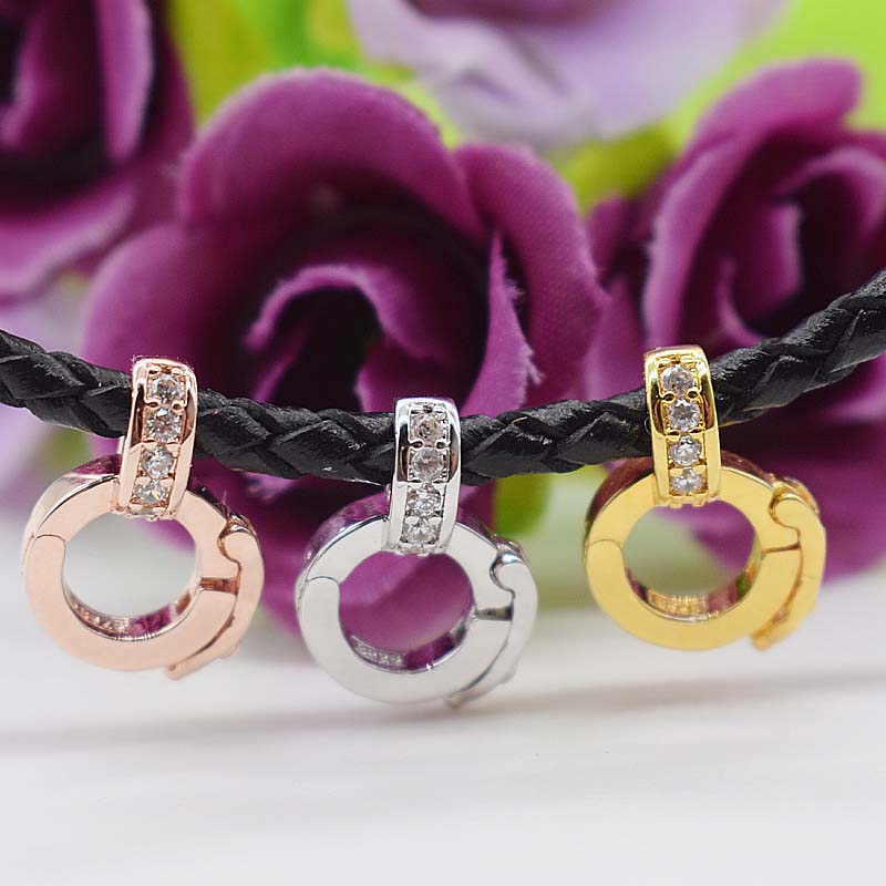 s925万能扣子diy吊坠圆形挂钩