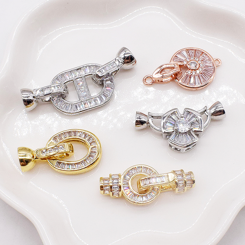 饰品配件T方手链项链单排扣