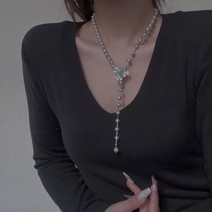 DIY配件镀18k金花朵珍珠项链连接扣腰带夹扣可调节长度毛衣链搭扣