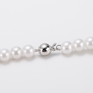 diy光金圆球扣金属电镀项链扣时尚服饰配件 珍珠手链弹簧扣插片扣