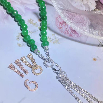 diy圆形万能手链项链扣配件