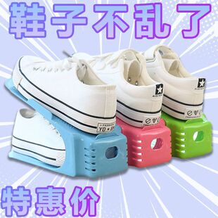 柜省空间鞋 子收纳神器家用门口简易折叠室内双层耐用 架鞋 可调节鞋