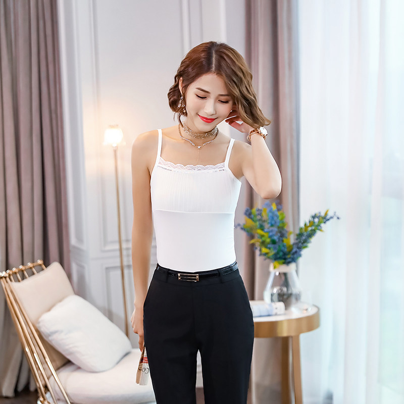 빅 레드 캐미솔 여성 모달 여름 이너웨어 슬림핏 지방 MM 바닥 셔츠 플러스 사이즈 플러스 지방 겉옷