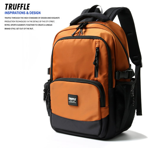 TRUFFLE大容量双肩包男高中初中生书包女电脑旅行背包ins小众通勤