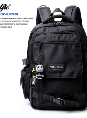 TRUFFLE机能大容量双肩包男初中生书包女大学生登山旅行电脑背包