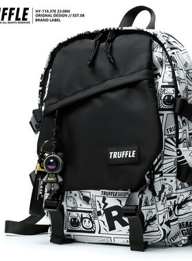 TRUFFLE原创小众书包男初中小学生背包女大容量大学生旅行双肩包