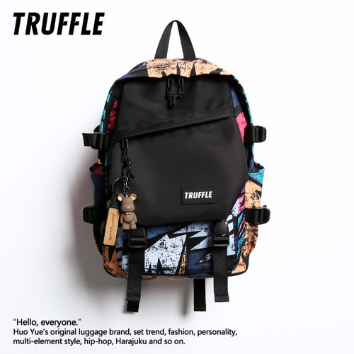 TRUFFLE嘻哈涂鸦书包男潮流潮酷
