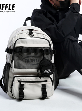 TRUFFLE日系潮牌双肩包男旅行电脑背包女大容量中学生书包大学生