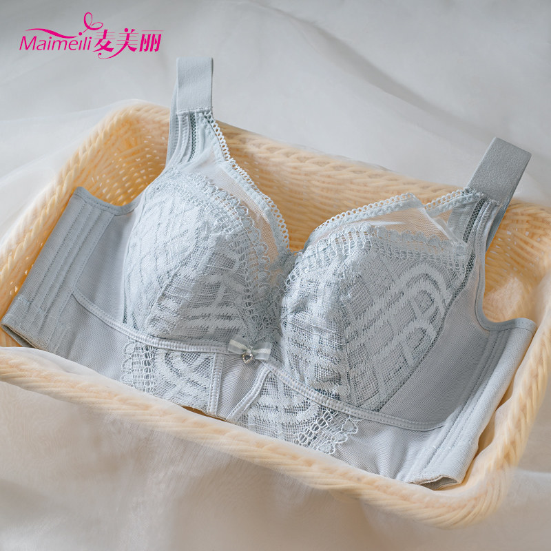 软钢圈无海绵内衣女收副乳防下垂聚拢调整型文胸薄款夏季纯棉胸罩