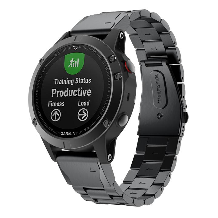 适用佳明quatix 6 garmin gps 航海户外手表不锈钢三珠快拆表带男
