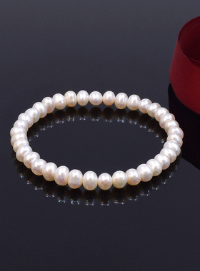 天然淡水珍珠手链女小米珠
