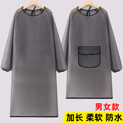 长袖防水防油围裙罩衣柔软面料