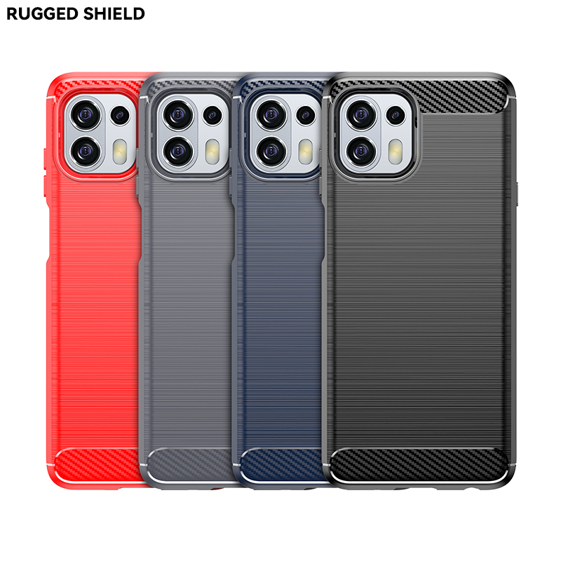 适用于Motorola Moto Edge 20 Lite手机壳Moto Edge 20 Fusion碳纤维拉丝磨砂质感超薄硅胶防摔防滑保护套