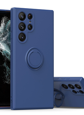 适用于三星S24/S23/S22/S21/S20指环手机壳三星S26/S25加厚防摔Note20/10/9高级感M53/M51/A73/A72/A03/A04