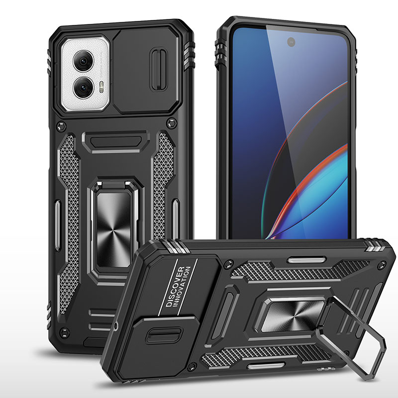 适用于摩托罗拉Motorola MOTO  G POWER 5G 2024手机壳推拉窗二合一车载磁吸指环支架军士级加厚护甲防摔