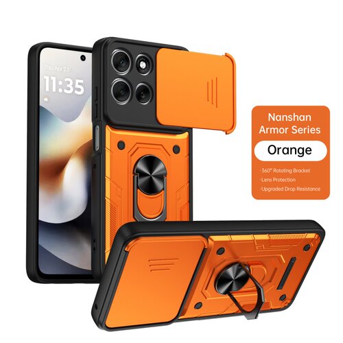 南山甲适用于Motorola Moto EDGE70/X70AIR指环扣手机壳推拉窗镜头盖车载磁吸加厚军士防摔支架多功能