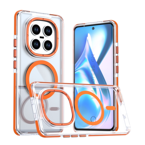 双色讯彩透明磁吸手机壳适用于红米Redmi Note15Pro+/Note15Pro/Note15耐用防摔亚克力保护套