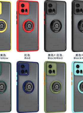 适用于Motorola Moto Edge 30 Fusion手机壳Moto S30pro 5Ｇ磨砂半透明亚克力指环支架保护套