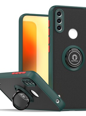 适用于Motorola MOTO E7 POWER手机壳Moto E7i power 2021车载磁吸磨砂半透明亚克力指环支架保护套