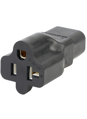 PA-0207 IEC 320 C14转5-15R电源转换头,C14转5-20R电源转接头