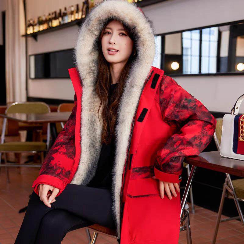 2024新款派克服中长款内胆可拆卸爆款貂皮大衣皮草外套女皮毛一体