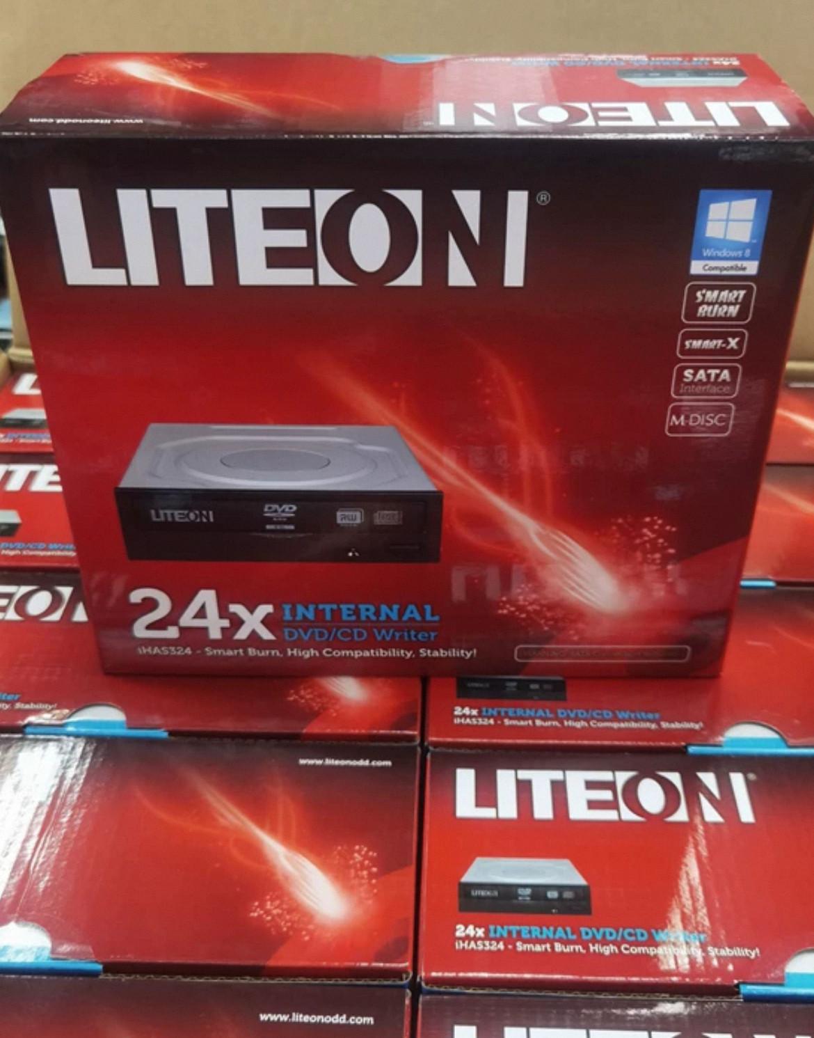 原装全新建兴刻录机iHAS324内置高速驱动器DVD刻录机光盘烧录机