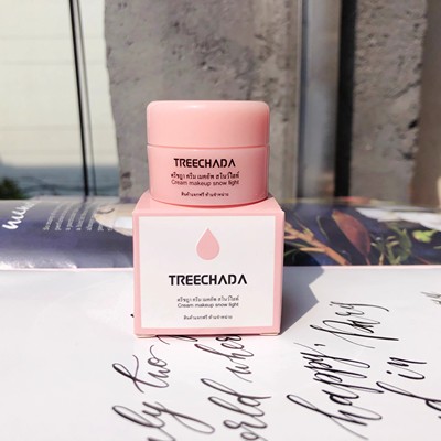 泰国treechada素颜霜小样旅行装遮瑕隔离补水提亮保湿8ml学生裸妆