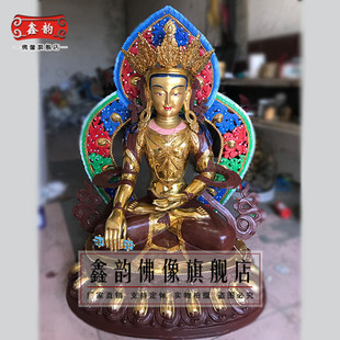 藏传密宗 一米纯铜 佛像 苯教佛堂 辛饶弥沃 落地复古 雍仲本教厂